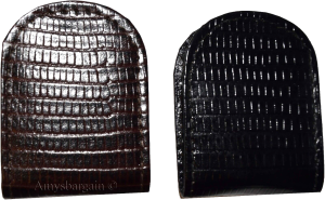 lot of 2 new lizard printed leather money clip unbranded money clip bi-fold