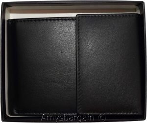 lot of 2 rfid men's leather wallet 2 bifold genuine leather 2 id brn new in box - Image 3