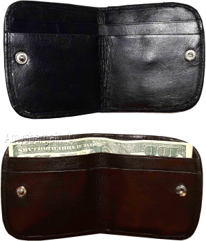 lot of 2 women’s soft leather wallet, 2 black change purse coin wallet brand new - Image 6