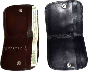 lot of 2 women’s soft leather wallet, 2 black change purse coin wallet brand new - Image 7