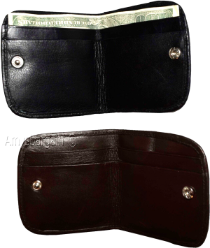 lot of 2 women’s soft leather wallet, 2 black change purse coin wallet brand new - Image 8