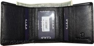 man's Trifold wallet FIZA NY leather 1 ID 6 card 2 bill slots brand new in Box - Image 11