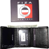 man's Trifold wallet FIZA NY leather 1 ID 6 card 2 bill slots brand new in Box