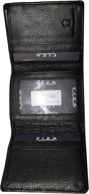 man's Trifold wallet FIZA NY leather 1 ID 6 card 2 bill slots brand new in Box - Image 12