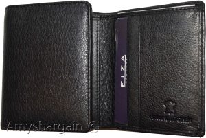 man's Trifold wallet FIZA NY leather 1 ID 6 card 2 bill slots brand new in Box - Image 13