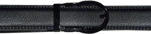 mens black replacement leather waist belts waistband new auto-lock strap only XL - Image 3