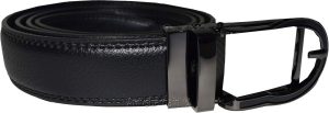 mens black replacement leather waist belts waistband new auto-lock strap only XL - Image 7