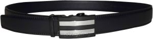men's casual belt genuine leather dress auto lock men's black quick lock belt nw - Image 7