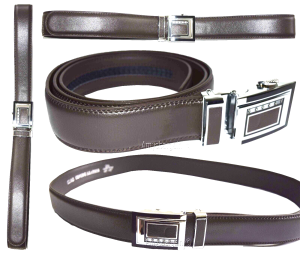 men's leather dress/casual belt auto lock buckle size 48-50" new men's belt - Image 4