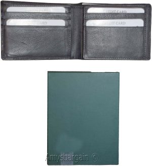 men's wallet rfid genuine leather wallet bifold wallet 12 credit card new in box - Image 11