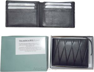 men's wallet rfid genuine leather wallet bifold wallet 12 credit card new in box - Image 10