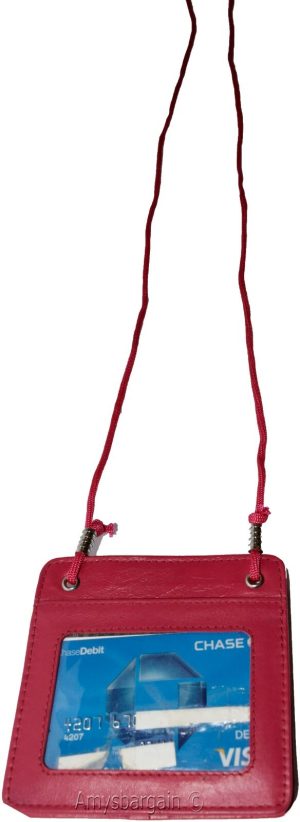 neck string travel neck pouch wallet id biz credit card case card case - Image 11