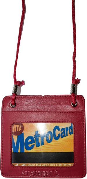 neck string travel neck pouch wallet id biz credit card case card case - Image 5
