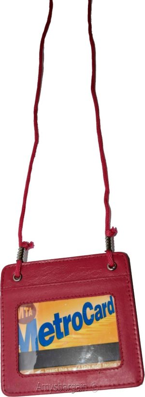 neck string travel neck pouch wallet id biz credit card case card case - Image 8