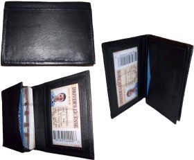 new women men's leather business credit card id card holder 40 card case new