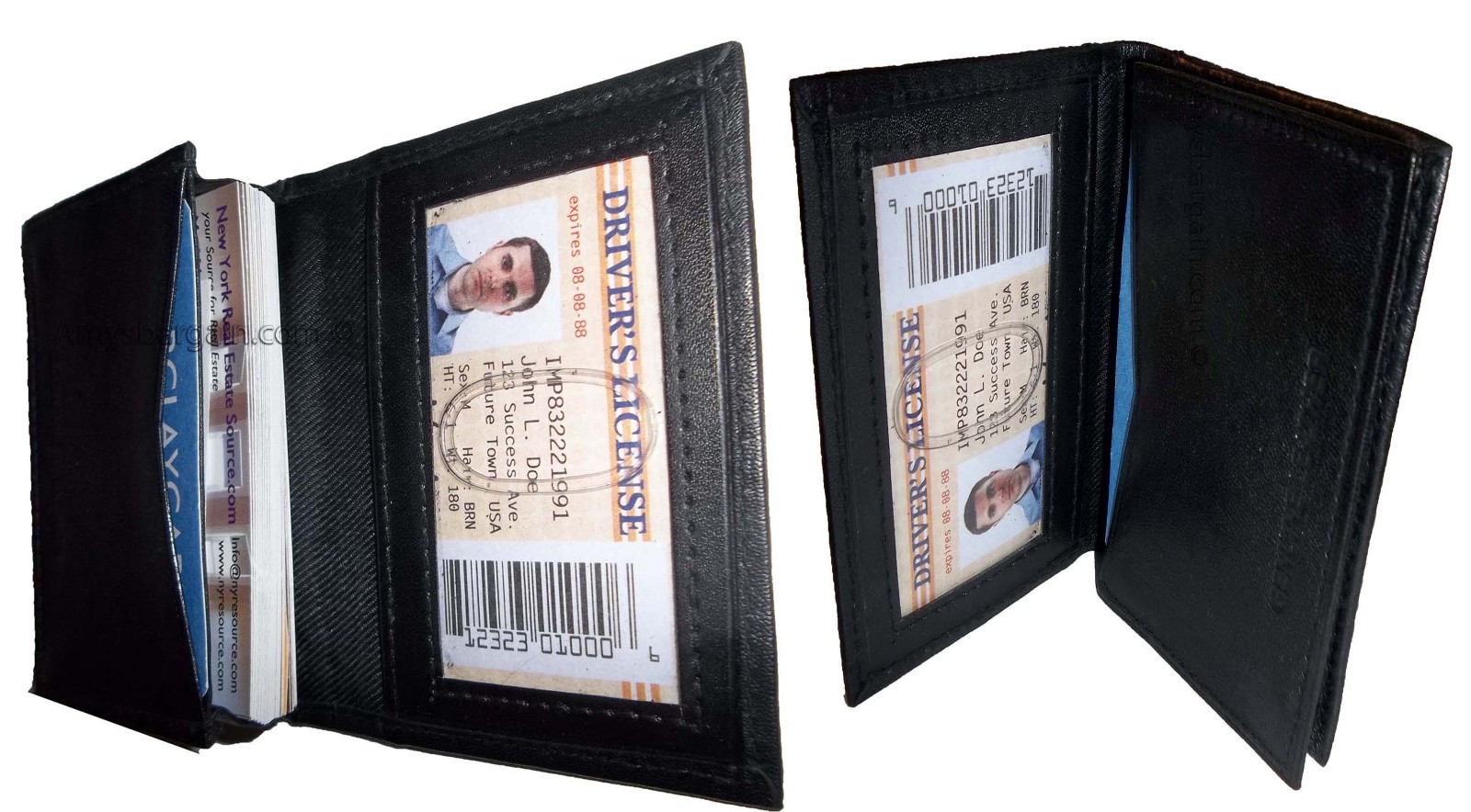 new women men's leather business credit card id card holder new 40 cards case - Image 3