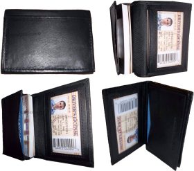 new women men's leather business credit card id card holder new 40 cards case