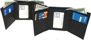2 Inew styled Crocodile Printed Leather Man's Trifold wallet 2 bill slots 9 card