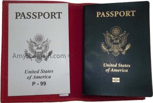 2 New USA Leather passport case wallet credit ATM card case ID holder Brand New - Image 9