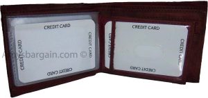 2-in-1 Wine Leather Man's Wallet 9 Card Spaces 2 ID windows 3 bill pockets new - Image 6