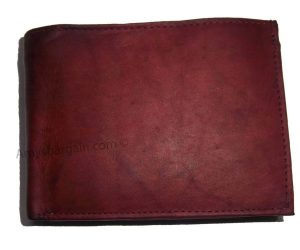 2-in-1 Wine Leather Man's Wallet 9 Card Spaces 2 ID windows 3 bill pockets new - Image 8