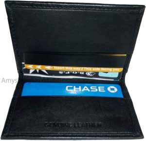 3 Leather business card credit card case ID card ATM card case card holder BNWT - Image 3