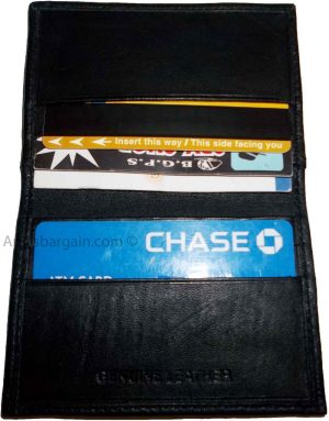 3 Leather business card credit card case ID card ATM card case card holder BNWT - Image 8