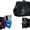 3 new ladies 2 sided 2 pockets leather change purse coin purse zip coin purse bn