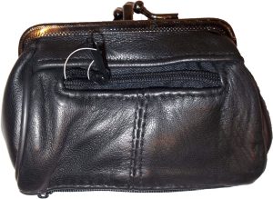 3 new ladies 2 sided 2 pockets leather change purse coin purse zip coin purse bn - Image 3