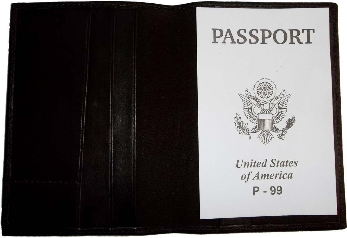 4 New USA Leather passport case wallet credit ATM card case ID holder Brand New - Image 6