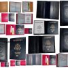 4 New USA Leather passport case wallet credit ATM card case ID holder Brand New