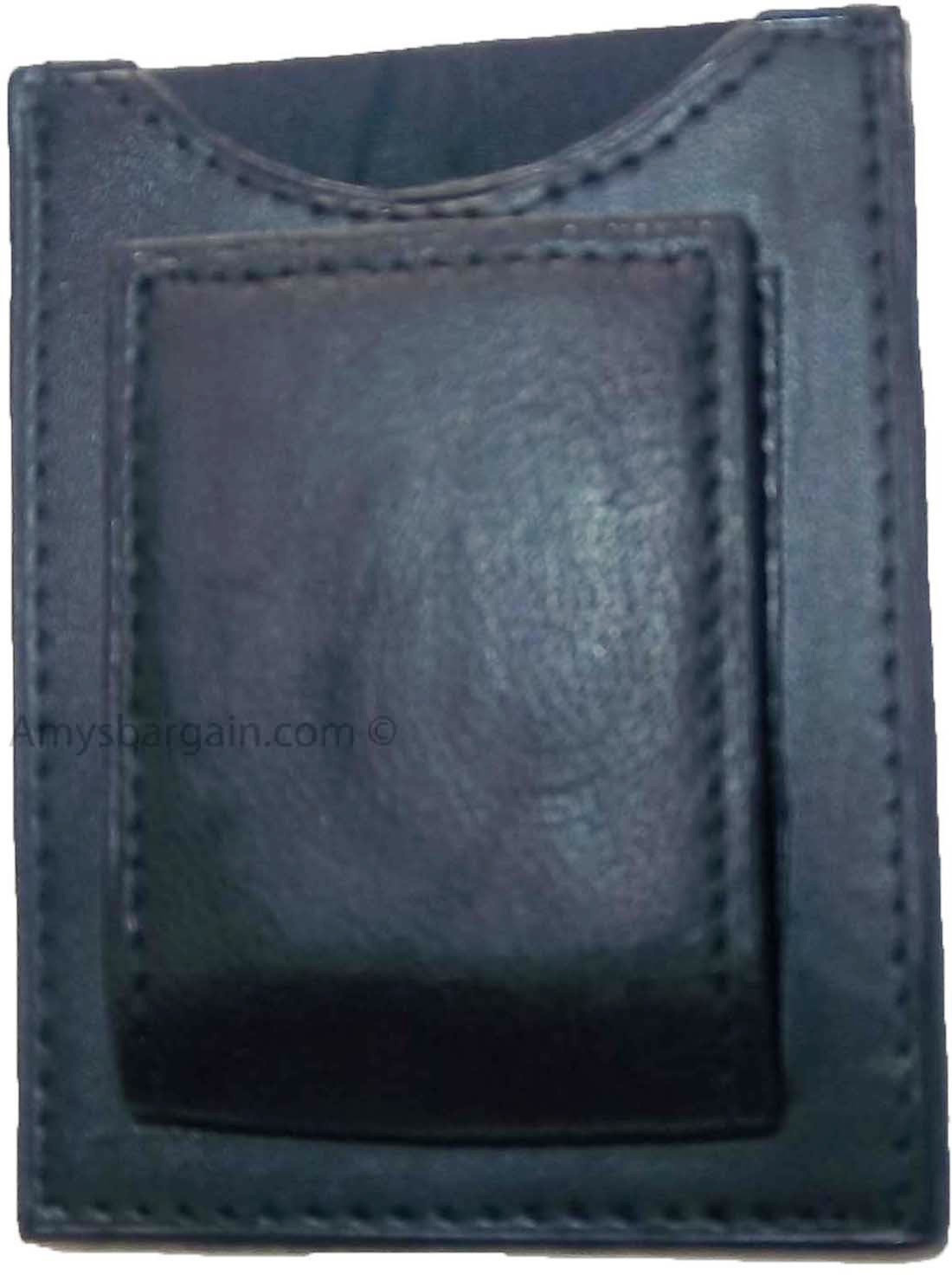 6 Leather Money Clip Credit card/ID holder wallet with magnetic money clip BN - Image 8