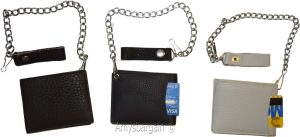 Biker's Chain wallet Leather Bifold wallet Motorcycle Trucker Biker wallet BN - Image 3