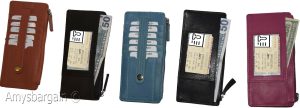 Cad case multiple card organizer credit cards bills ids wallet change purse - Image 5