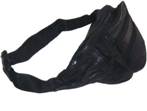 Lat of 2 New Leather waist pouch waist bag leather bag new Fanny pack strap bag - Image 5