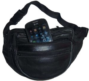 Lat of 2 New Leather waist pouch waist bag leather bag new Fanny pack strap bag - Image 6