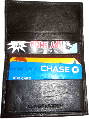 Leather Business Card. ID case Credit card picture case Transparent slots New - Image 10