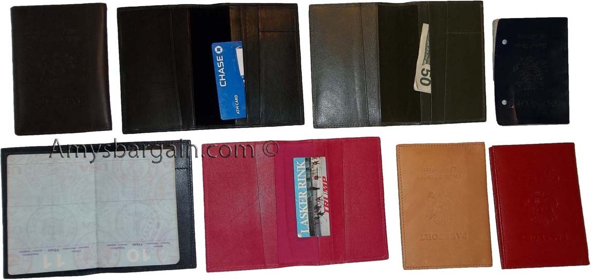 Leather passport case genuine leather orgasnizer card ID USA passpnort holder - Image 11
