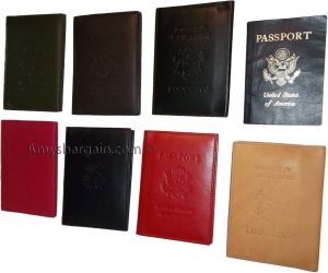 Leather passport case genuine leather orgasnizer card ID USA passpnort holder - Image 4