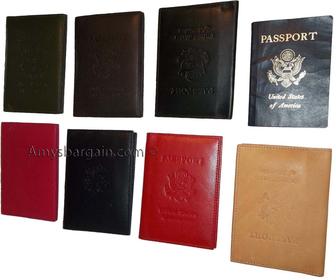 Leather passport case genuine leather orgasnizer card ID USA passpnort holder - Image 4