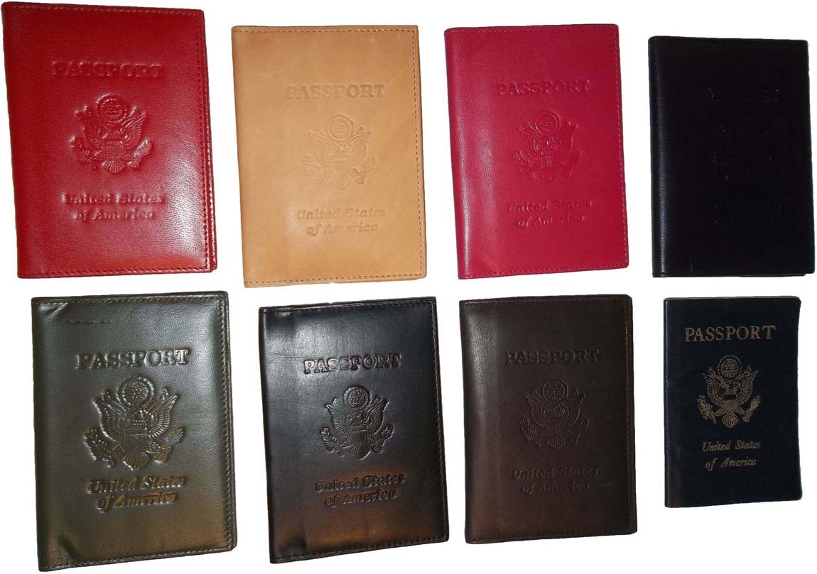 Leather passport case genuine leather orgasnizer card ID USA passpnort holder - Image 8