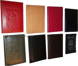 Leather passport case genuine leather orgasnizer card ID USA passpnort holder - Image 9