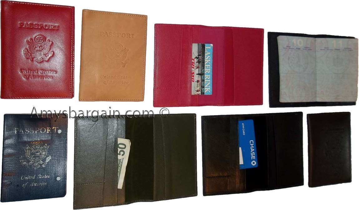 Leather passport case genuine leather orgasnizer card ID USA passpnort holder - Image 10