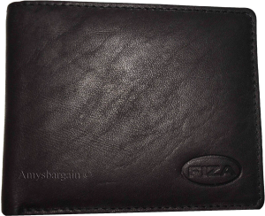 Lot 2 Leather men's Leather Bifold Black wallet 2 Bill spaces 9 Card 3 ID in Box - Image 3
