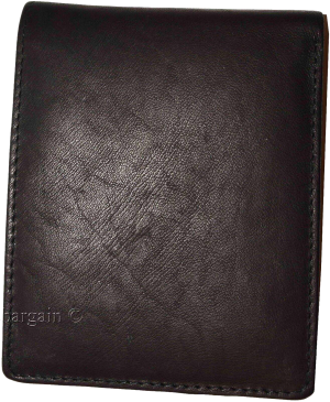 Lot 2 Leather men's Leather Bifold Black wallet 2 Bill spaces 9 Card 3 ID in Box - Image 7