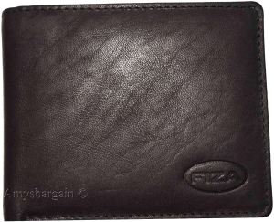 Lot 2 Leather men's Leather Bifold Black wallet 2 Bill spaces 9 Card 3 ID in Box - Image 10