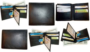 Lot of 12 New Man's Roman style leather 2 billfold wallet 12 credit card ID case - Image 7