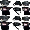 Lot of 12 new leather waist pouch. black waist bag, leather bag, fanny pack new