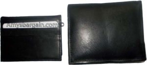 Lot of 12 new men's soft leather black billfold wallet 9 credit atm card 2 ID BN - Image 12