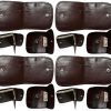 Lot of 12 women’s leather wallet brown change purse coin wallet brand new